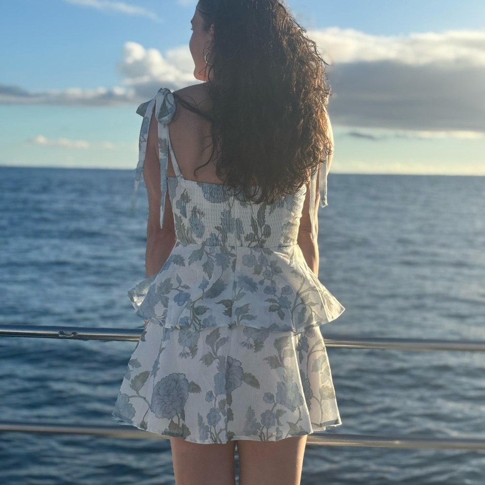 Mura Boutique Pink Floral Mini Dress